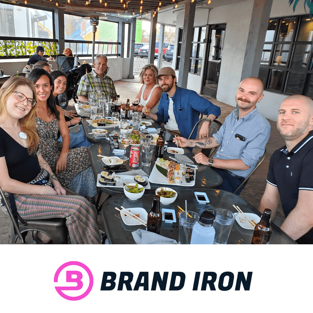 team sushi happy hour Brand Iron Team